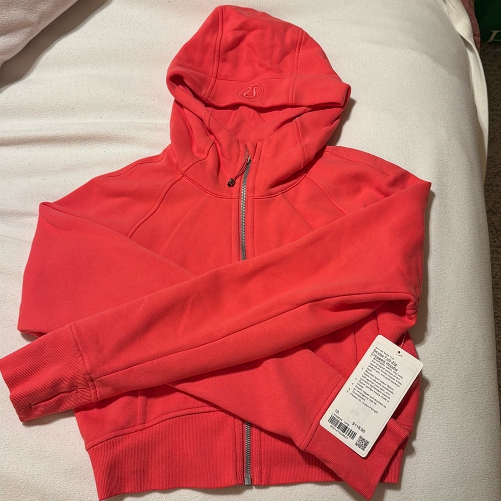 NWT Lululemon Scuba Full-Zip Cropped Hoodie
